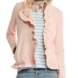 MATILDA JANE Mallowcreme Pink Ruffle Jacket XS